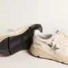 Running Sole z nappy ze srebrną gwiazdą i złotą skórzaną wstawką na pięcie