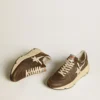 Running Sole z nylonu i skóry z gwiazdką z TPU oraz nakładką na piętę z nubuku