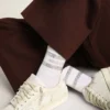 Skarpety unisex z białej bawełny z ozdobnymi kryształkami
