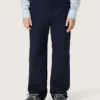 Spodnie chino Journey unisex z niebieskiego płótna bawełnianego z haftowanym logo