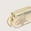 Star Bag „Mini” z platynowej skóry z gwiazdą Swarovskiego