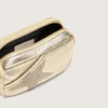 Star Bag „Mini” z platynowej skóry z gwiazdą Swarovskiego