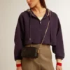 Star Bag z czarnej skóry z gwiazdą w tym samym odcieniu