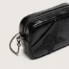 Star Bag z czarnej skóry z gwiazdą z kryształów Swarovskiego