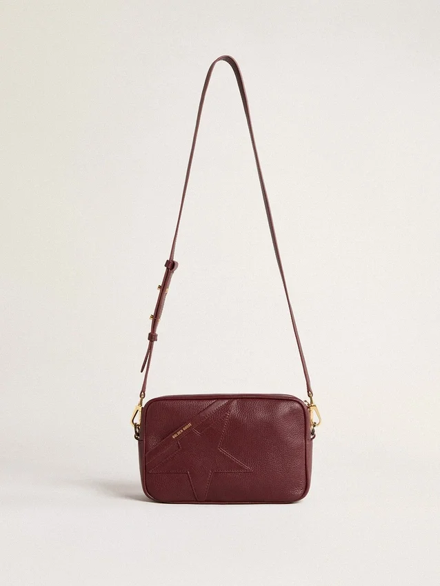 Star Bag z winnej czerwieni ze gwiazdą w tym samym odcieniu