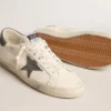 Super-Star z nappy z szarą zamszową gwiazdą i paskiem na pięcie
