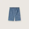 Szorty unisex Journey z jasnoniebieskiej bawełny typu chambray z haftowanym logo