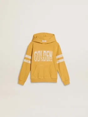 Żółta bluza dziecięca z nadrukiem w stylu vintage