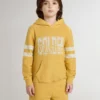 Żółta bluza dziecięca z nadrukiem w stylu vintage