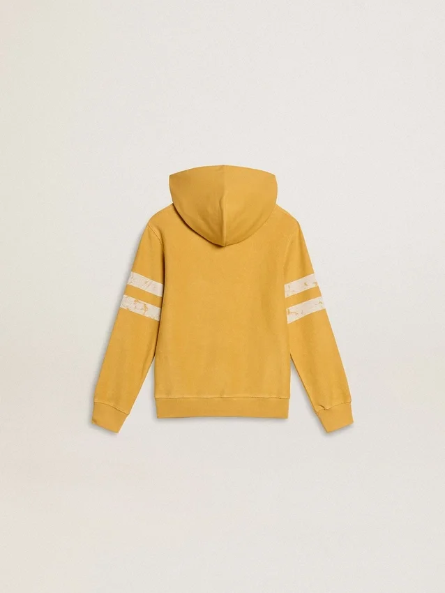 Żółta bluza dziecięca z nadrukiem w stylu vintage