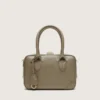 Torebka Vita z szałwiowo-zielonej skóry ze złotymi detalami