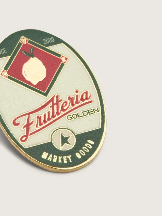 Zestaw dwóch przypinek „Frutteria Golden”
