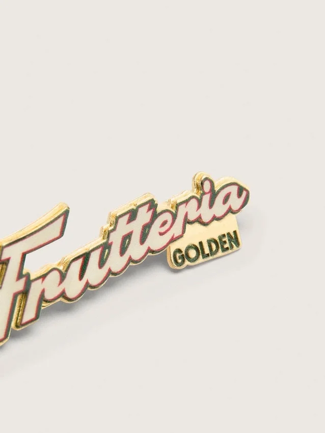 Zestaw dwóch przypinek „Frutteria Golden”